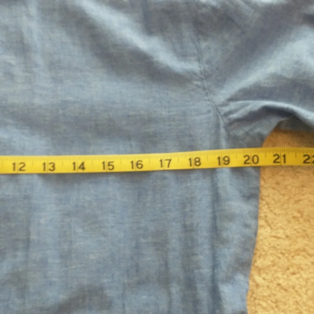 H&M Linen-Blend Shirt Dress Size XS - Picture 7 of 9